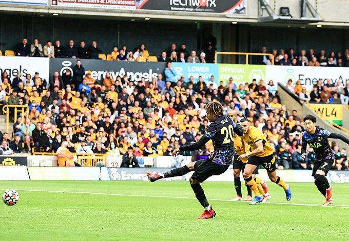 Alli ghi bàn duy nhất trận Wolves vs Tottenham