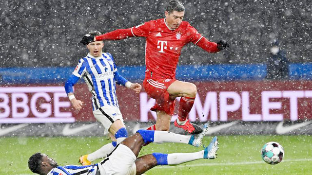 Bayern có thông số đối đầu áp đảo Hertha Berlin