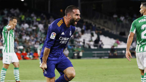 Betis vs Real Madrid: Carvajal vào vai người hùng của Real Madrid