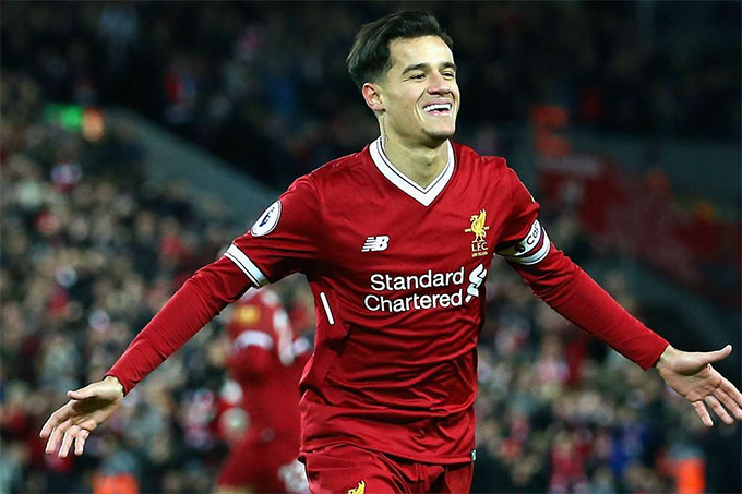 Coutinho thời vẫn còn thi đấu cho Liverpool