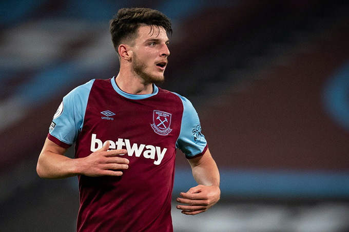 Declan Rice từ chối gia hạn hợp đồng với West Ham