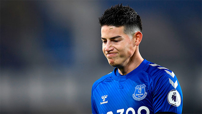 BLĐ Everton sẵn sàng để James Rodriguez chuyển đi nơi khác