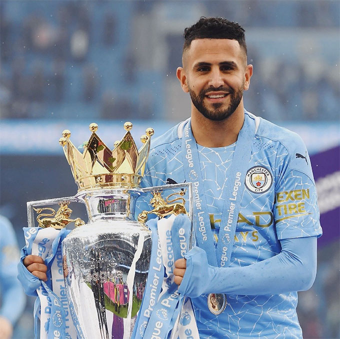 Mahrez đã 3 lần lên ngôi ở Premier League