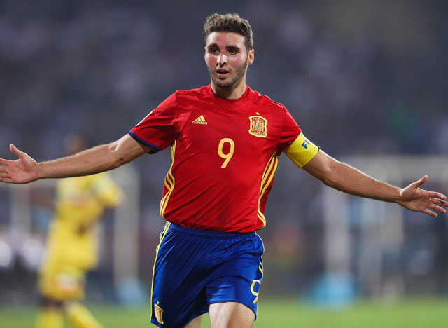 Abel Ruiz từng ghi tới 27 bàn cho U17 Tây Ban Nha trước đây.