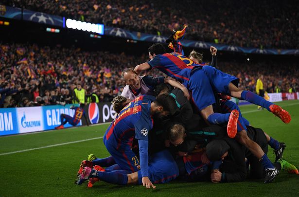 Cầu thủ Barca ăn mừng cú ngược dòng khó tin trước PSG