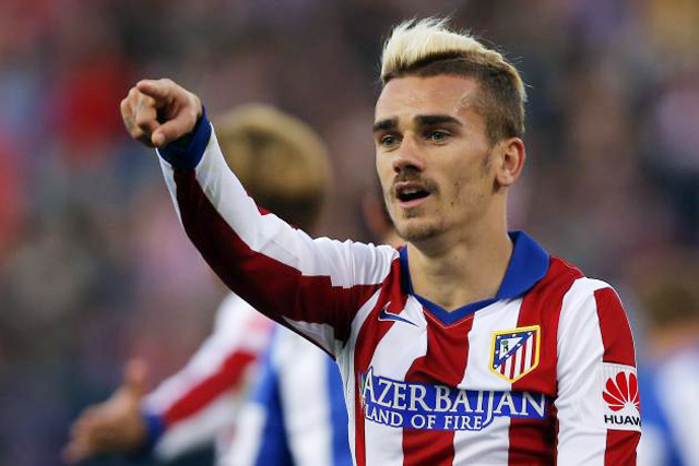 Mái tóc “Mũi tên vàng” của Griezmann trong những ngày đầu thi đấu cho Atletico.