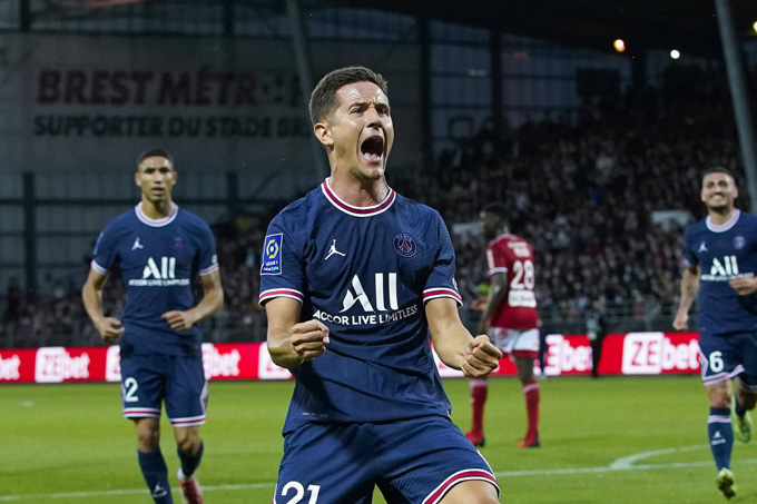 Ander Herrera lập cú đúp ở trận đấu PSG vs Clermont