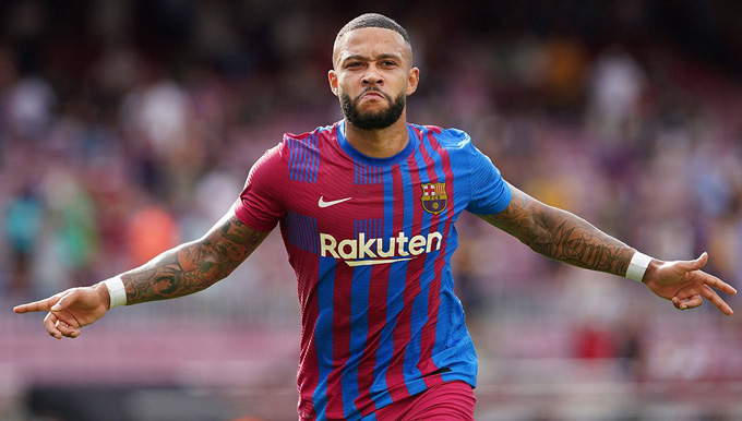 Depay chính là người mở tỷ số trận Barcelona vs Getafe ngay phút thứ 7