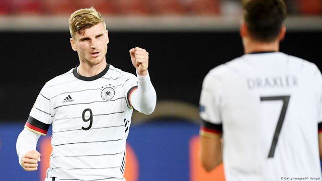 Tiền đạo Timo Werner sẽ lại ghi bàn như trong trận gặp Liechtenstein?