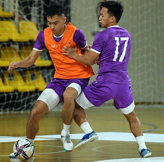 Lối đá phòng ngự phản công được ĐT futsal Việt Nam rèn kỹ chuẩn bị cho trận gặp Brazil