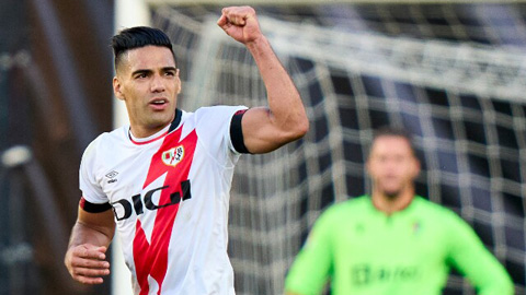 Falcao ghi bàn trận thứ 3 liên tiếp giúp Vallecano áp sát nhóm đầu