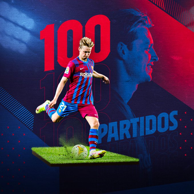 Frenkie đã phải chịu thất bại đáng tiếc trong trận thứ 100 khoác áo Barca