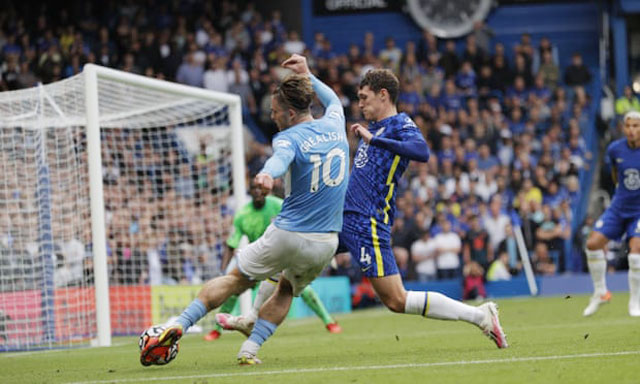 Grealish đã chơi rất hay trong vai trò tiền đạo lệch trái ở trận Man City thắng Chelsea 1-0.