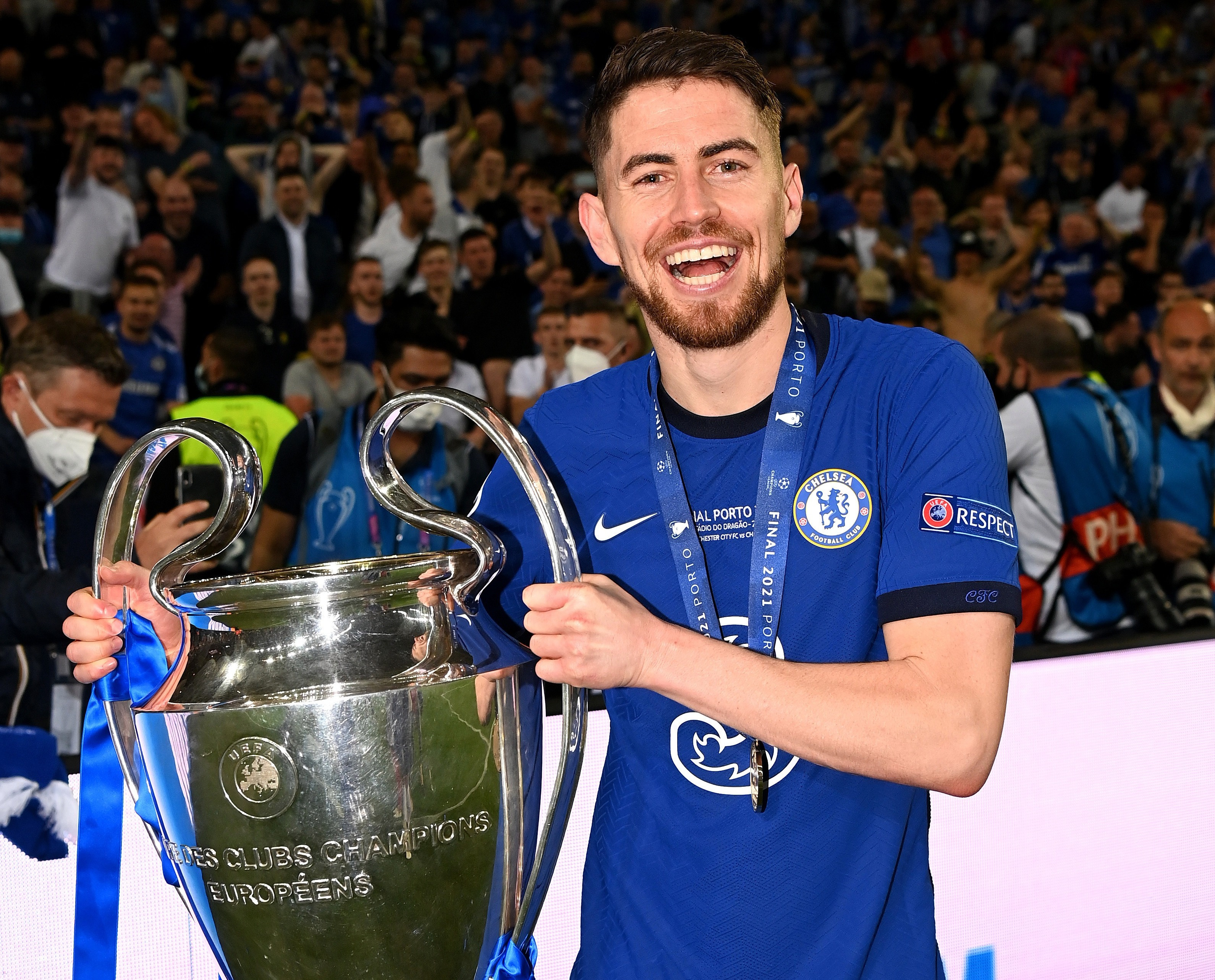 Jorginho giành chức vô địch Champions League trong màu áo Chelsea