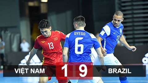 Kết quả ĐT futsal Việt Nam 1-9 ĐT futsal Brazil: Đối thủ quá đẳng cấp