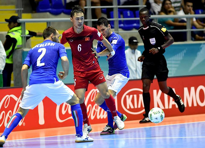 ĐT futsal Việt Nam đã tạo tiếng vang lớn trong lần đầu tiên góp mặt ở VCK futsal World Cup