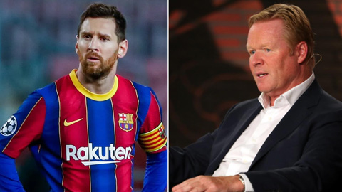 Koeman: 'Messi là một... bạo chúa trên sân tập'