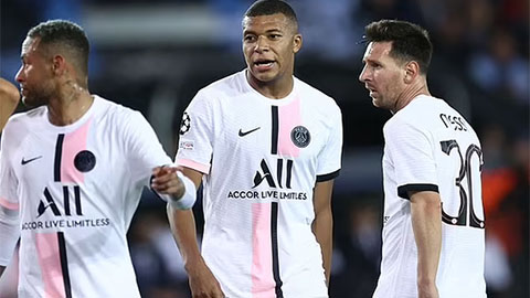 Bộ ba Messi, Mbappe và Neymar chơi chưa được tốt trước Club Brugge