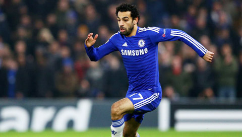 Salah ghi nhập Chelsea tháng 1/2014 sau khi ghi bàn vào lưới The Blues ở hai trận vòng bảng Champions League.