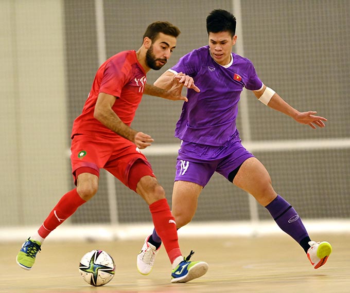 ĐT futsal Morocco có thể hình và kỹ thuật cá nhân rất tốt