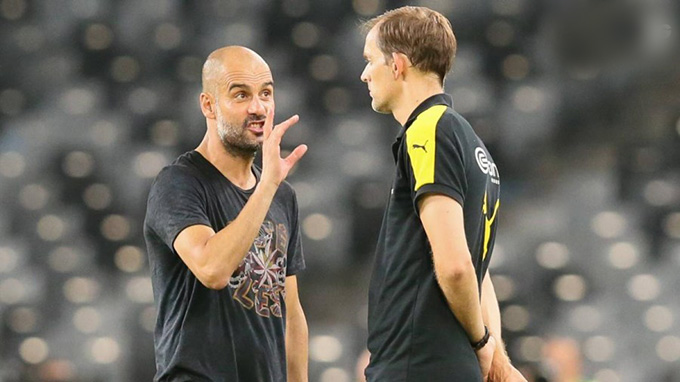 Guardiola và Tuchel luôn chìm vào thế giới riêng của mình mỗi khi gặp nhau