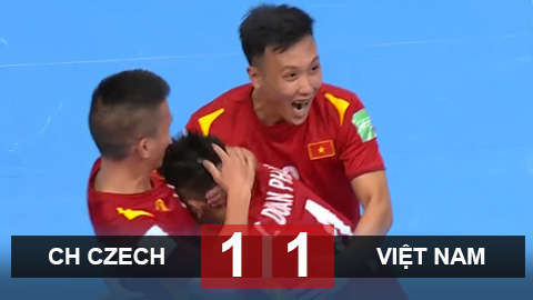 Kết quả futsal Việt Nam 1-1 CH Czech