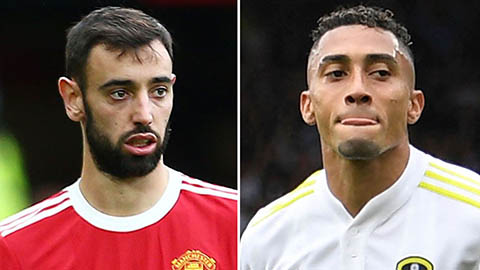 Bruno Fernandes thường xuyên liên hệ với mục tiêu Raphinha của Man United