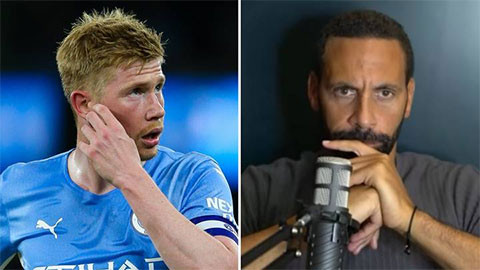 Rio Ferdinand không xem De Bruyne là cầu thủ hay nhất Premier League hiện giờ