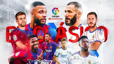 Xem trực tiếp trận El Clasico giữa Barcelona vs Real Madrid trên kênh nào?