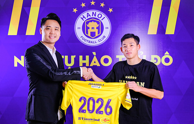 Hai Long gắn bó với Hà Nội FC trong 5 mùa giải - Ảnh: Hà Nội FC