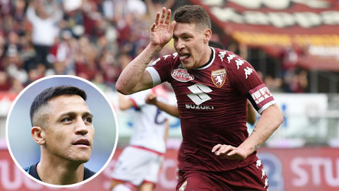 Inter nhắm Belotti thay Sanchez