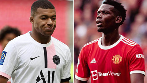 Real Madrid tự tin sở hữu cả cặp Pogba và Mbappe ở Hè 2022