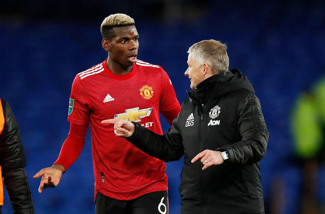 Solskjaer rất bất bình về màn trình diễn của Paul Pogba thời gian qua