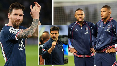 Neymar và Mbappe khó chịu vì Pochettino ủng hộ Messi giành Quả bóng vàng