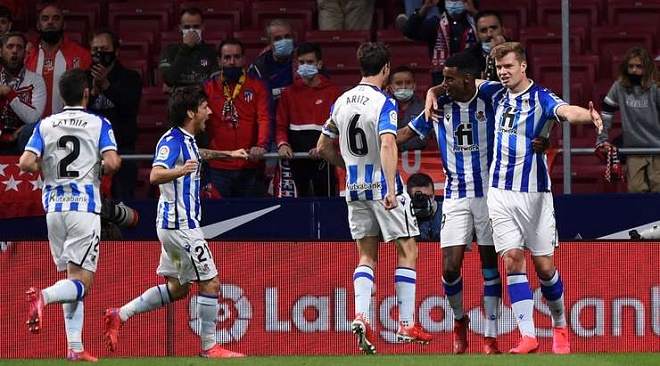 Real Sociedad dẫn trước tới 2 bàn nhưng vẫn không thể thắng Atletico