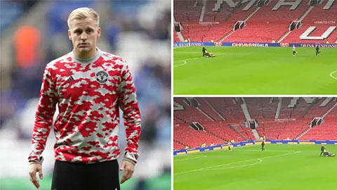 Van de Beek vẫn miệt mài 'làm việc' sau trận MU thua đậm Liverpool