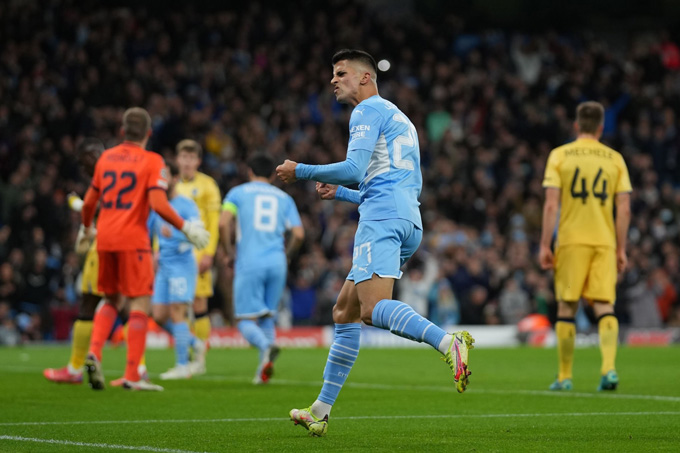 Cancelo chói sáng ở trận Man City vs Club Brugge với cú hat-trick kiến tạo