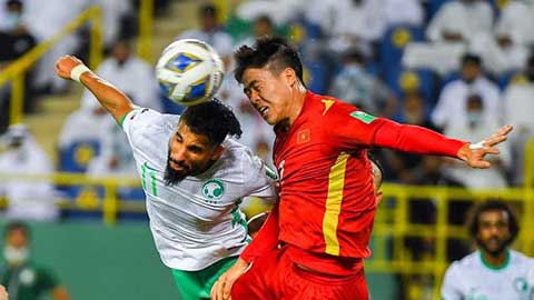 Duy Mạnh có cơ hội đáp trả Saudi Arabia - Ảnh: AFC