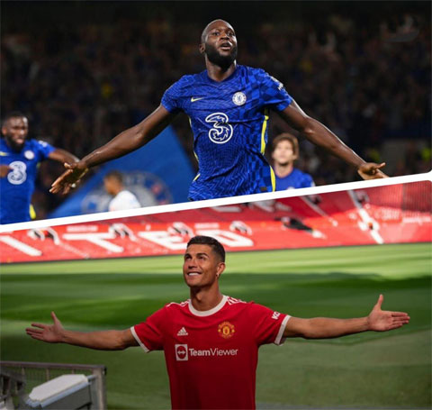 Đêm nay Lukaku (trên) hay Ronaldo sẽ được ăn mừng bàn thắng?