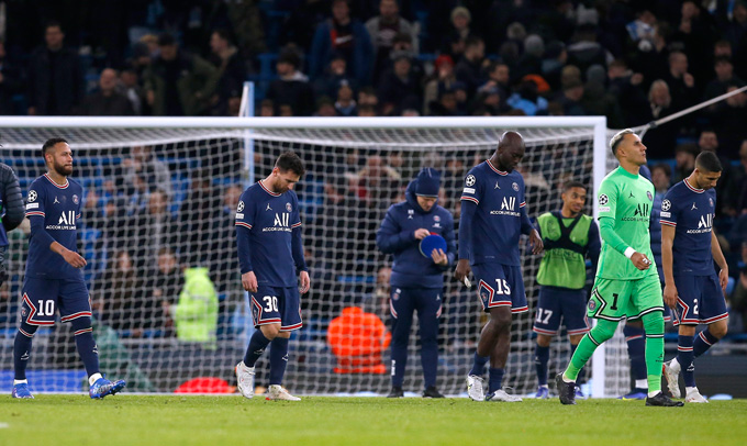 PSG có thất bại toàn diện trước Man City