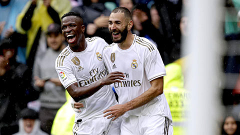 Real mùa này đang sống bằng những bàn thắng của Benzema và Vinicius