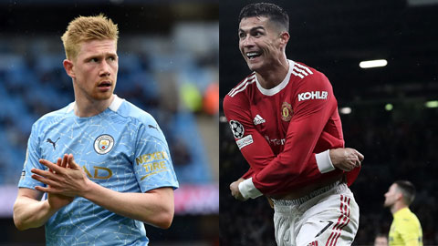 Phong độ của De Bruyne và Ronaldo đủ sức quyết định cục diện trận derby Manchester