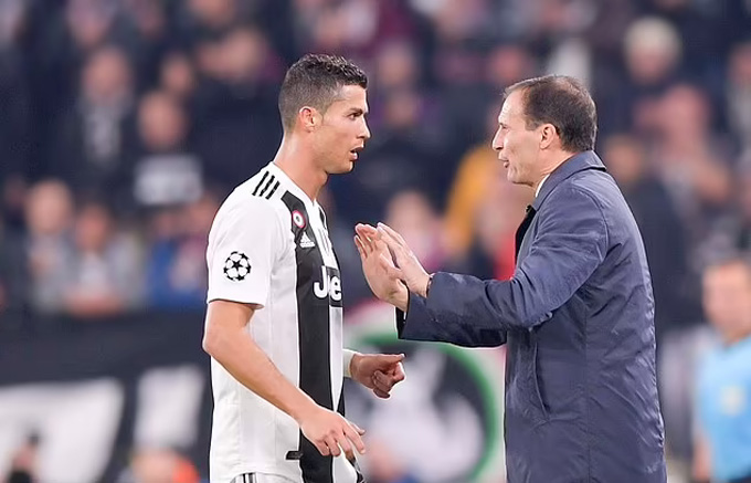 Ronaldo và HLV Allegri không ưa nhau