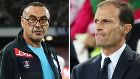 Lazio vs Juventus: Sarri nối lại mối thù vĩnh cửu với Juve-Allegri