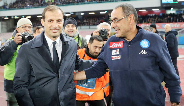 HLV Allegri sẽ gặp "thuốc thử hạng nặng" Sarri trong trận đấu nhiều duyên nợ