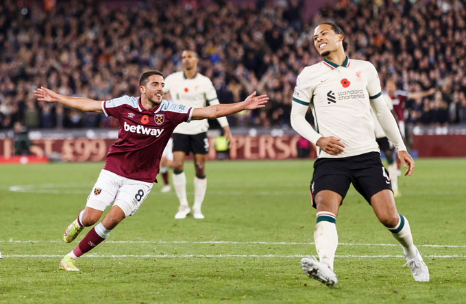 West Ham đã có chiến thắng ấn tượng trên sân nhà trước Liverpool