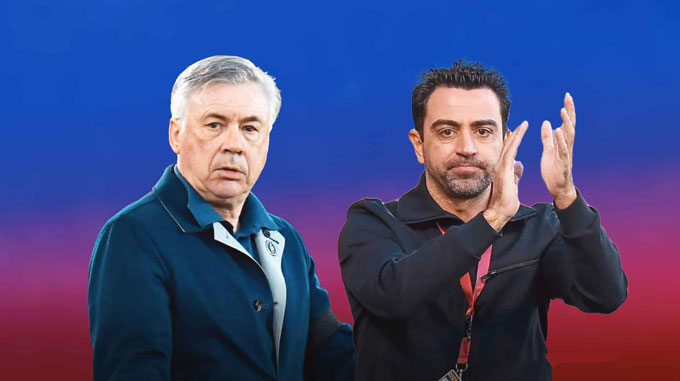 Ancelotti và Xavi được kỳ vọng sẽ giúp Real và Barca hồi sinh trong tương lai