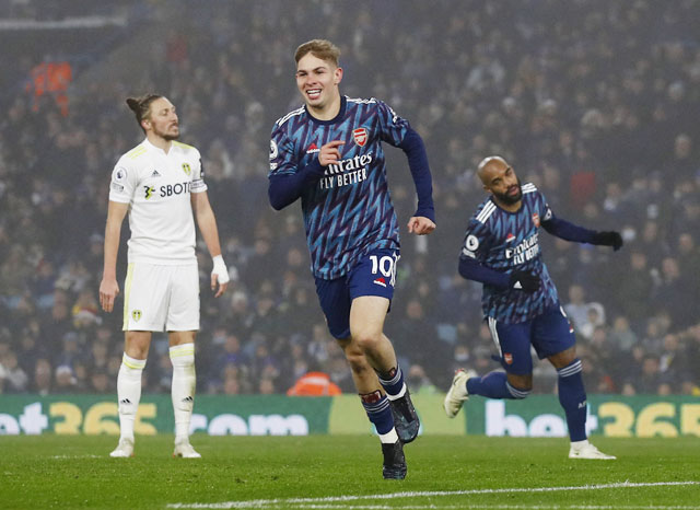 Smith Rowe là một trong những tài năng trẻ đang chơi cực kỳ nổi bật của Arsenal