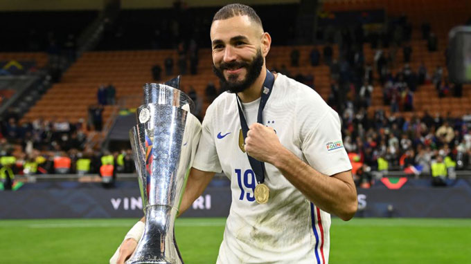 Chức vô địch Nations League là một trong những dấu ấn đáng nhớ của Benzema trong năm 2021