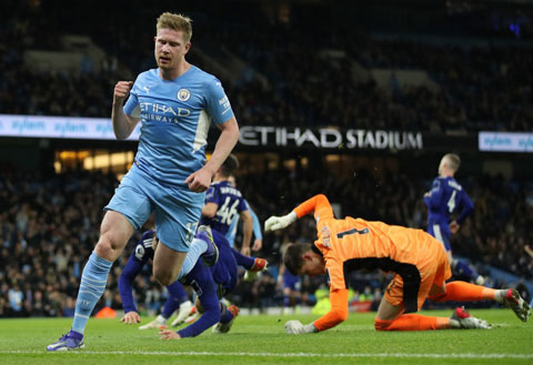 Kevin de Bruyne trở lại, lập cú đúp và giúp Man City đại thắng trước Leeds